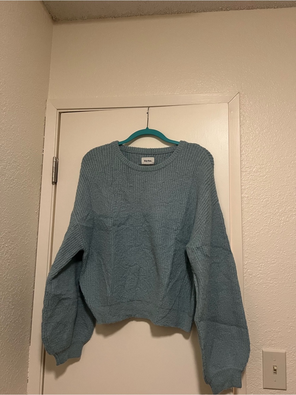 Rhythm. Sky Blue Knit Crewneck Sweater